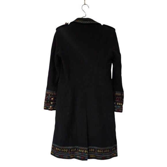 Y2K Vintage XOXO Tribal Embroidered Coat. Wool Cashmere Blend. - Picture 2 of 12